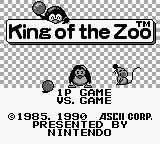 King of the Zoo (Europe) Title Screen
